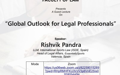 Guest Lecture on Global Outlook for Legal Professionals Guest Lecture on Global Outlook for Legal Professionals