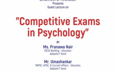 Guest Lecture on “Competitive Exams in Psychology” Guest Lecture on “Competitive Exams in Psychology”
