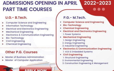 Admissions Opening Soon for PART TIME COURSES 2022-2023 Admissions Opening Soon for PART TIME COURSES 2022-2023