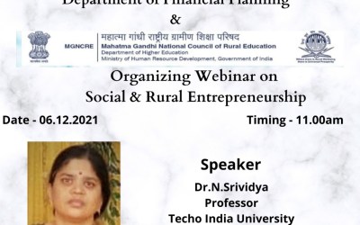 Webinar on Social & Rural Entrepreneurship Webinar on Social & Rural Entrepreneurship