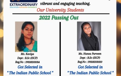 The Indian Public School Has Recruited 2 of Our Students The Indian Public School Has Recruited 2 of Our Students