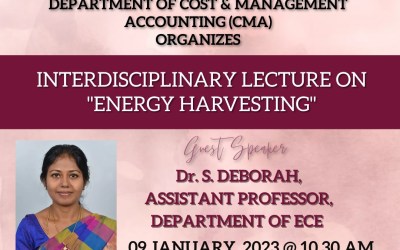 INTERDISCIPLINARY LECTURE ON “ENERGY HARVESTING” INTERDISCIPLINARY LECTURE ON “ENERGY HARVESTING”