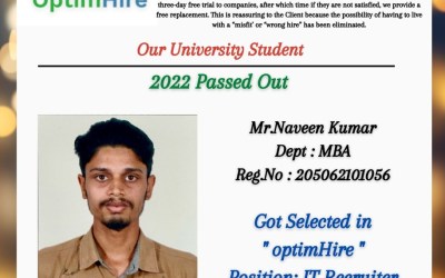Placement Of 2022 Passing Out MBA Student At OptimHire Placement Of 2022 Passing Out MBA Student At OptimHire