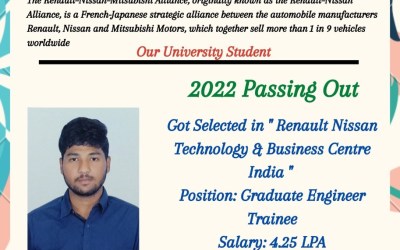 Placement of 2022 Passing Out B. Tech ECE Student Placement of 2022 Passing Out B. Tech ECE Student