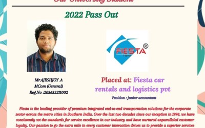 Placement of 2022 Passed out Student in Fiesta Car Rentals and Logistics Pvt. Placement of 2022 Passed out Student in Fiesta Car Rentals and Logistics Pvt.