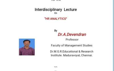 Interdisciplinary Lecture On “HR ANALYTICS” Interdisciplinary Lecture On “HR ANALYTICS”