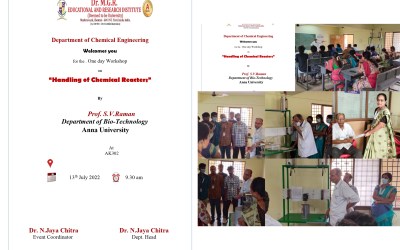 Workshop on Handling of Chemical Reactors Workshop on Handling of Chemical Reactors