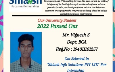 Internship Of 2022 Passing Out BCA Student At Shaish Info Solutions Pvt.Ltd. Internship Of 2022 Passing Out BCA Student At Shaish Info Solutions Pvt.Ltd.
