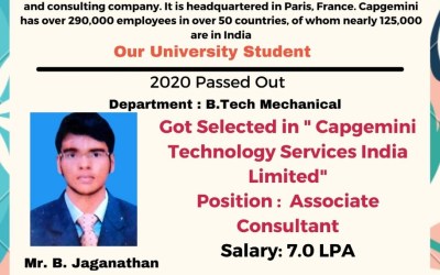 Placement of B. Tech Mechanical 2022 Passing out Student Placement of B. Tech Mechanical 2022 Passing out Student
