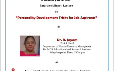 Guest Lecture on Personality Development Tricks Guest Lecture on Personality Development Tricks