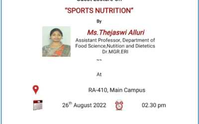 Guest Lecture on Sports Nutrition Guest Lecture on Sports Nutrition