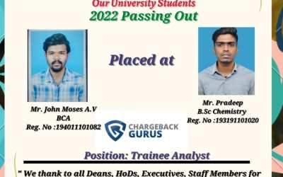 Placement Of 2022 Passing Out Students At Chargeback Gurus Placement Of 2022 Passing Out Students At Chargeback Gurus