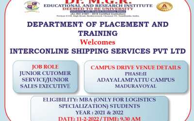 Campus Drive for MBA Students Campus Drive for MBA Students