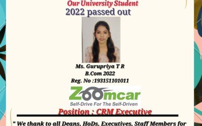 Placement Of 2022 Passed Out B.Com Student At Zoomcar Placement Of 2022 Passed Out B.Com Student At Zoomcar