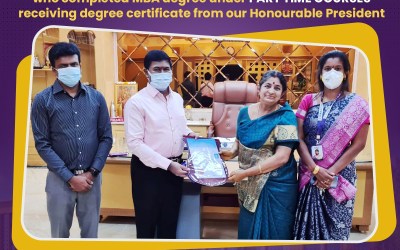 Congratulations to Mrs. T. Saraswathi. Congratulations to Mrs. T. Saraswathi.
