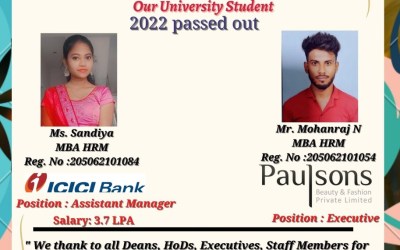 Placement Of 2022 Passed Out 2 Students Placement Of 2022 Passed Out 2 Students