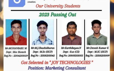 Placement Of 2023 Passing Out 4 Students At Joy Technologies Placement Of 2023 Passing Out 4 Students At Joy Technologies