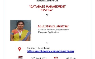 Subject Lecture on Data Base Management System Subject Lecture on Data Base Management System