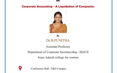 Guest Lecture on Corporate Accounting – A Liquidation of Companies Guest Lecture on Corporate Accounting – A Liquidation of Companies