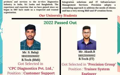 Placement Of 2022 Passed Out 2 B.Tech Students Placement Of 2022 Passed Out 2 B.Tech Students