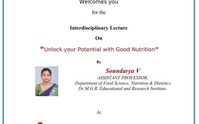 Guest Lecture on Unlock Your Potential With Good Nutrition Guest Lecture on Unlock Your Potential With Good Nutrition