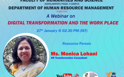 Webinar on Digital Transformation And The Work Place Webinar on Digital Transformation And The Work Place