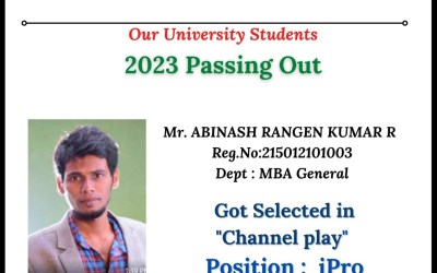 Placement of 2023 Passing Out Student in Channel Play Placement of 2023 Passing Out Student in Channel Play