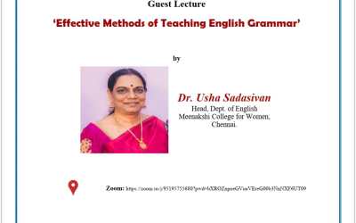 Guest Lecture on Effective Methods of Teaching English Grammar Guest Lecture on Effective Methods of Teaching English Grammar