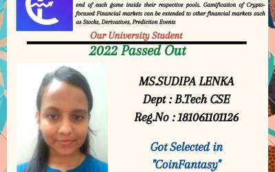 Placement Of 2022 Passed Out B.Tech Student At Coinfantasy Placement Of 2022 Passed Out B.Tech Student At Coinfantasy
