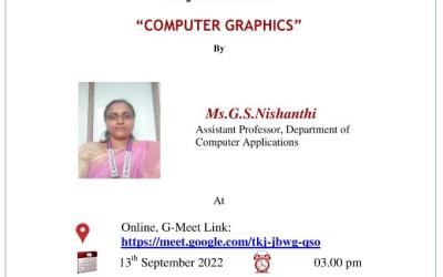 SUBJECT LECTURE on “COMPUTER GRAPHICS” SUBJECT LECTURE on “COMPUTER GRAPHICS”