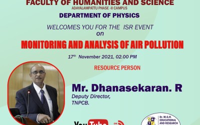 ISR Event “Monitoring And Analysis Of Air Pollution” ISR Event “Monitoring And Analysis Of Air Pollution”
