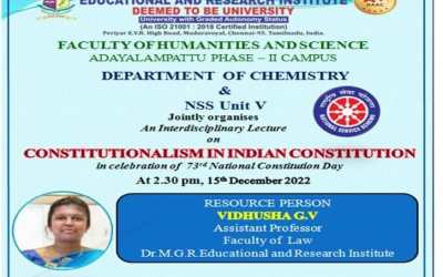Interdisciplinary webinar on Constitutionalism in Indian Constitution Interdisciplinary webinar on Constitutionalism in Indian Constitution