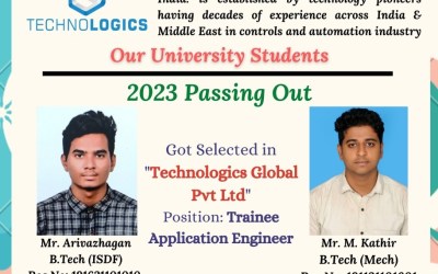 Placement Of 2023 Passing Out 2 B.Tech Student At Technologics Placement Of 2023 Passing Out 2 B.Tech Student At Technologics
