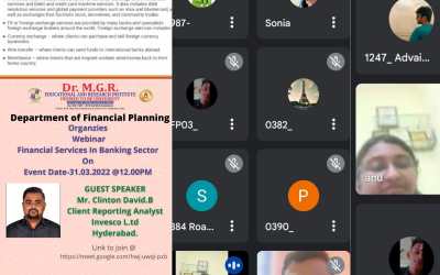 Report on Webinar on Financial Services In Banking Sector Report on Webinar on Financial Services In Banking Sector
