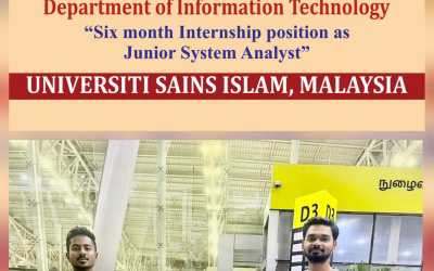 Internship at University of Sains Islam Malaysia Internship at University of Sains Islam Malaysia