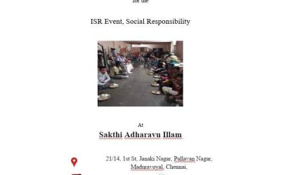 ISR Event, Social Responsibility ISR Event, Social Responsibility