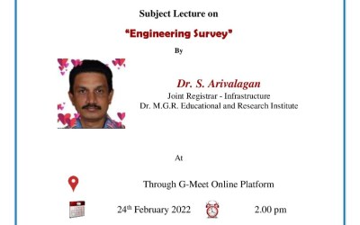 Subject Lecture on Engineering Survey Subject Lecture on Engineering Survey