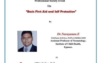 Guest Lecture on Basic First Aid and Self Protection Guest Lecture on Basic First Aid and Self Protection