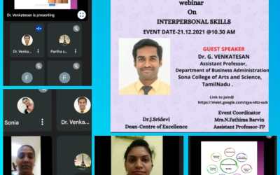 Report on the Webinar on Interpersonal Skills Report on the Webinar on Interpersonal Skills