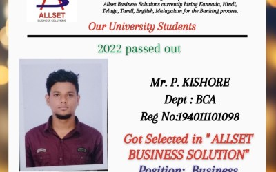 Placement Of 2022 Passed Out BCA Student At ALLSET Business Solution Placement Of 2022 Passed Out BCA Student At ALLSET Business Solution