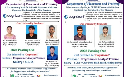 Placement Of 2023 Passing Out 6 B.Tech Students At Cognizant Placement Of 2023 Passing Out 6 B.Tech Students At Cognizant