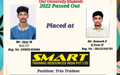 Placement Of 2022 Passed Out 2 Students At Smart Training Resources India Placement Of 2022 Passed Out 2 Students At Smart Training Resources India