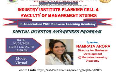 Digital Investor Awareness Program Digital Investor Awareness Program