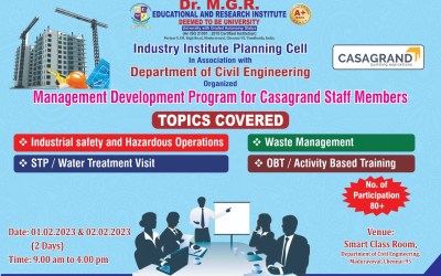 Management Development Program for Casagrand Staff Members Management Development Program for Casagrand Staff Members