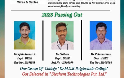 2023 Passing Out Students got placed in Siechem Technologies Pvt Ltd 2023 Passing Out Students got placed in Siechem Technologies Pvt Ltd