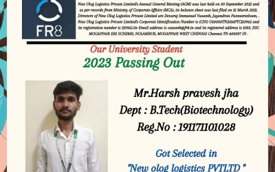 Placement of 2023 passing out student in New Olog Logistics Pvt. Ltd. Placement of 2023 passing out student in New Olog Logistics Pvt. Ltd.