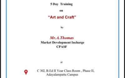 5 Day Training On Art and Craft 5 Day Training On Art and Craft