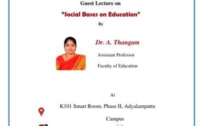 Guest Lecture on Social Bases On Education Guest Lecture on Social Bases On Education
