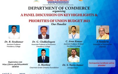 Panel Discussion on Union Budget 2023 Panel Discussion on Union Budget 2023