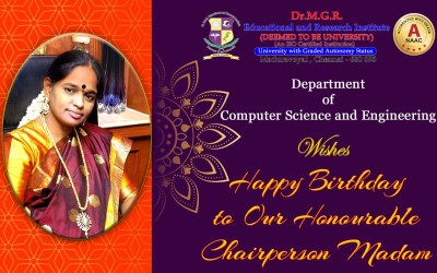 Birthday Wishes to our honorable Chairperson Madam Birthday Wishes to our honorable Chairperson Madam
